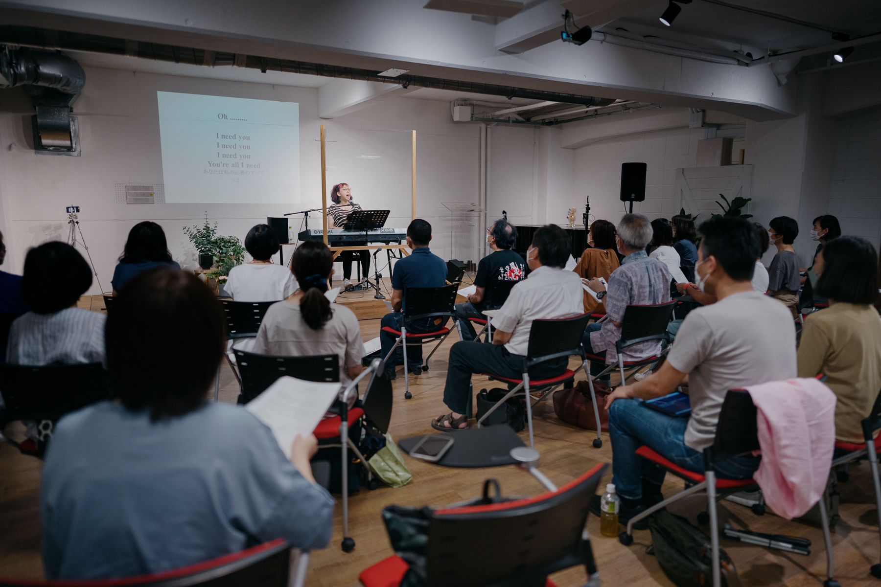 <span style="color: rgb(0, 0, 0);">A gospel choir, comprised mainly of non-Christians, practices at a local church in Tokyo.</span>